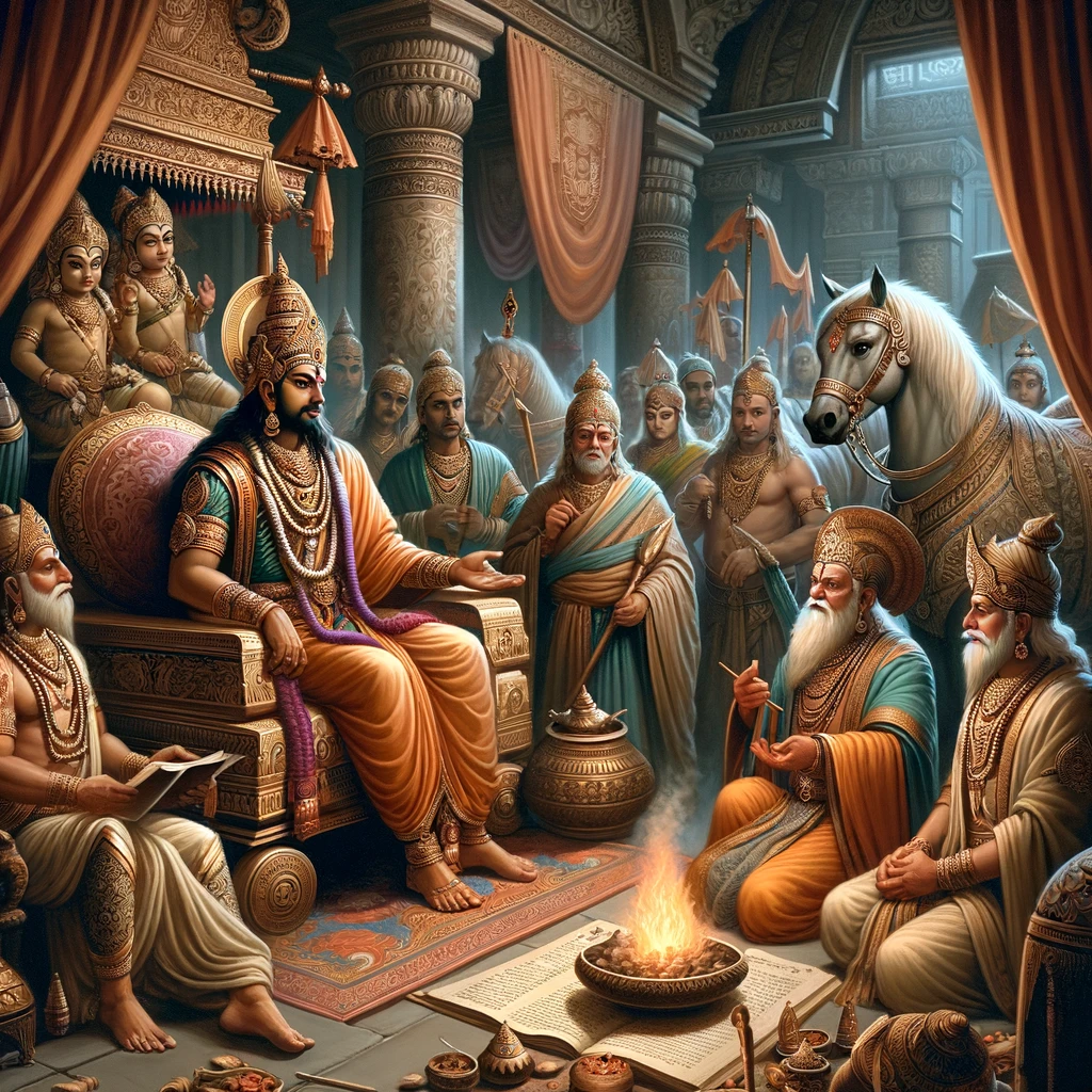 The King’s Proposal to Perform a Horse Sacrifice to Obtain a Son